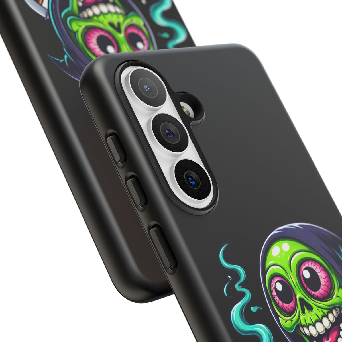 Grinning Stoner Grim Reaper Phone Case – Cannabis Skull iPhone Cover