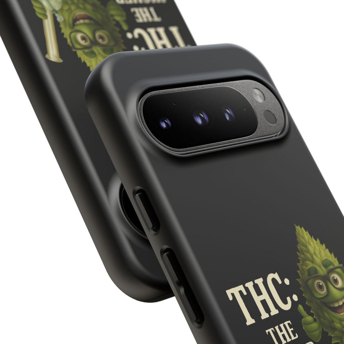 THC The Higher Curriculum Phone Case – Funny Cannabis Nug Cartoon iPhone Case
