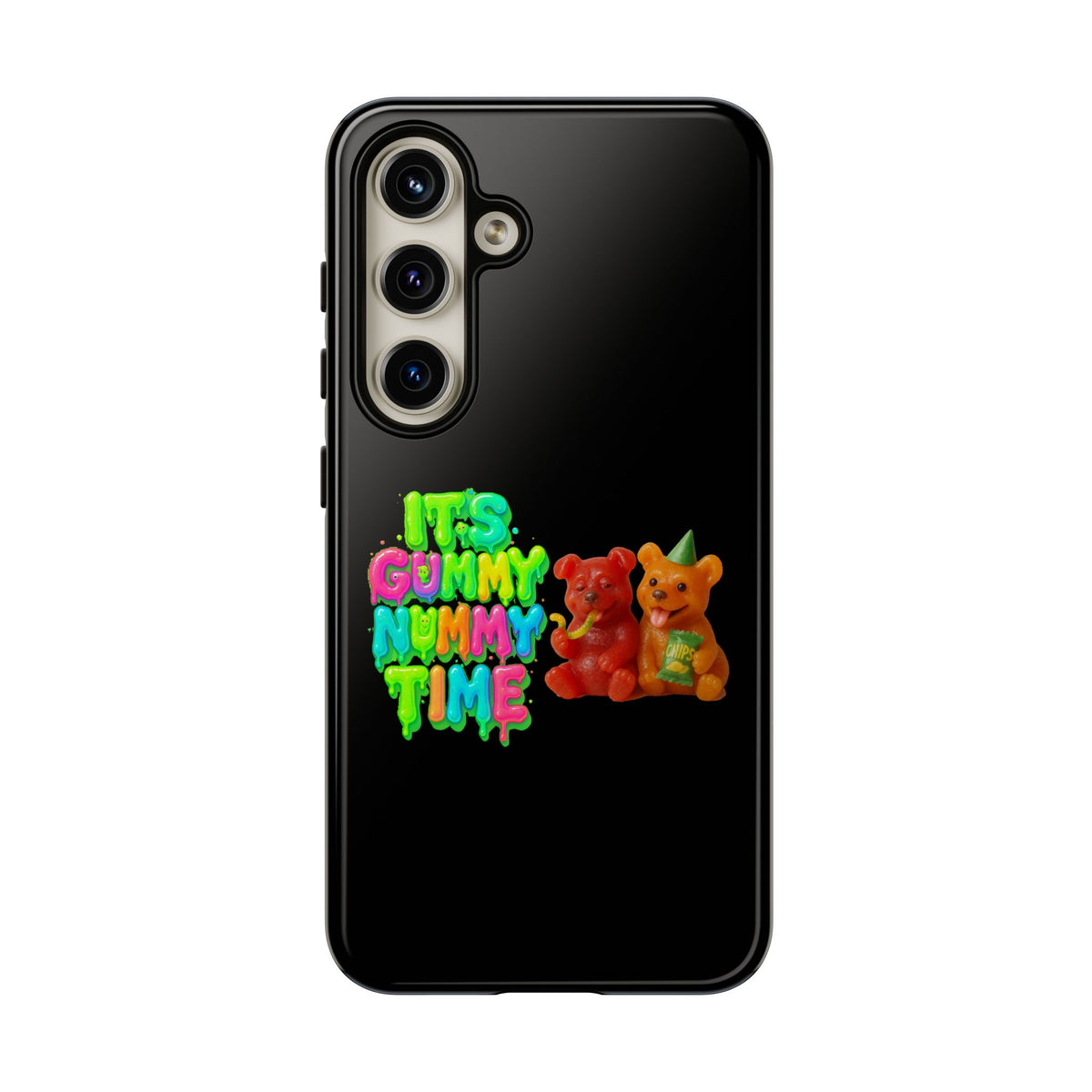 Phone Case — "It's Gummy Nummy Time" Colorful Gummy Bear Protective Case