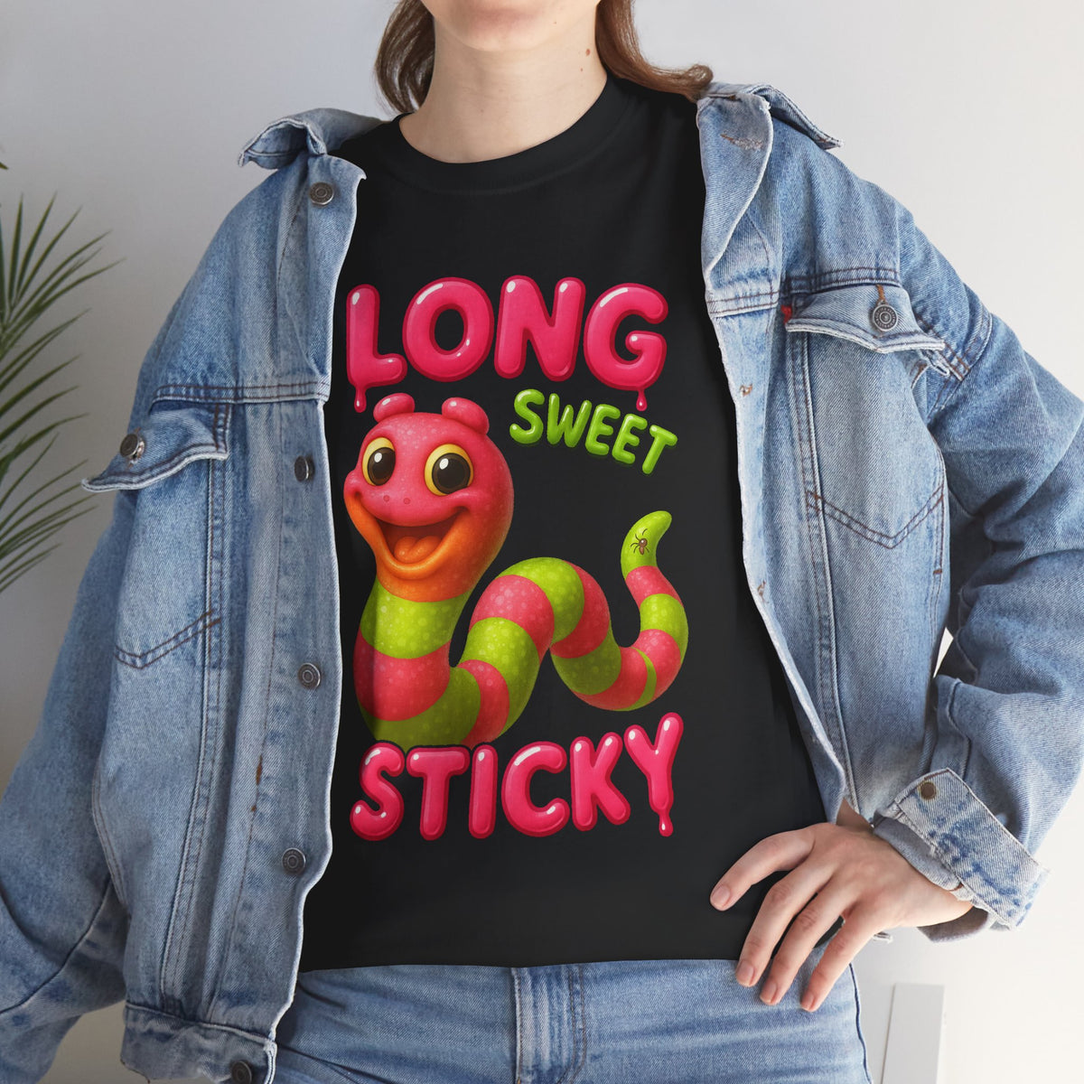 Long. Sweet. Sticky. – Gummy Worm Tee