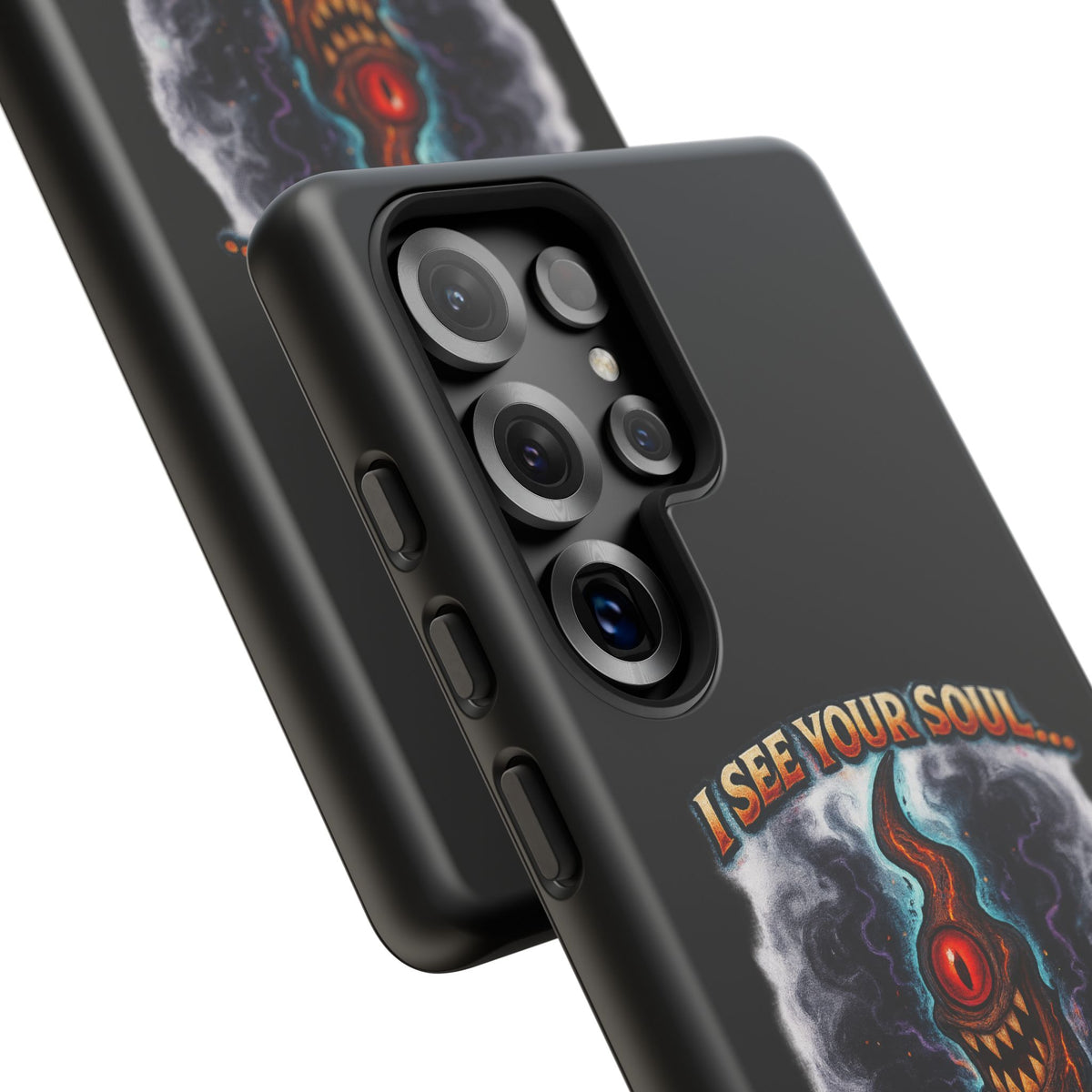 Phone Case — "I See Your Soul and It’s Disappointing" Dark Horror Graphic