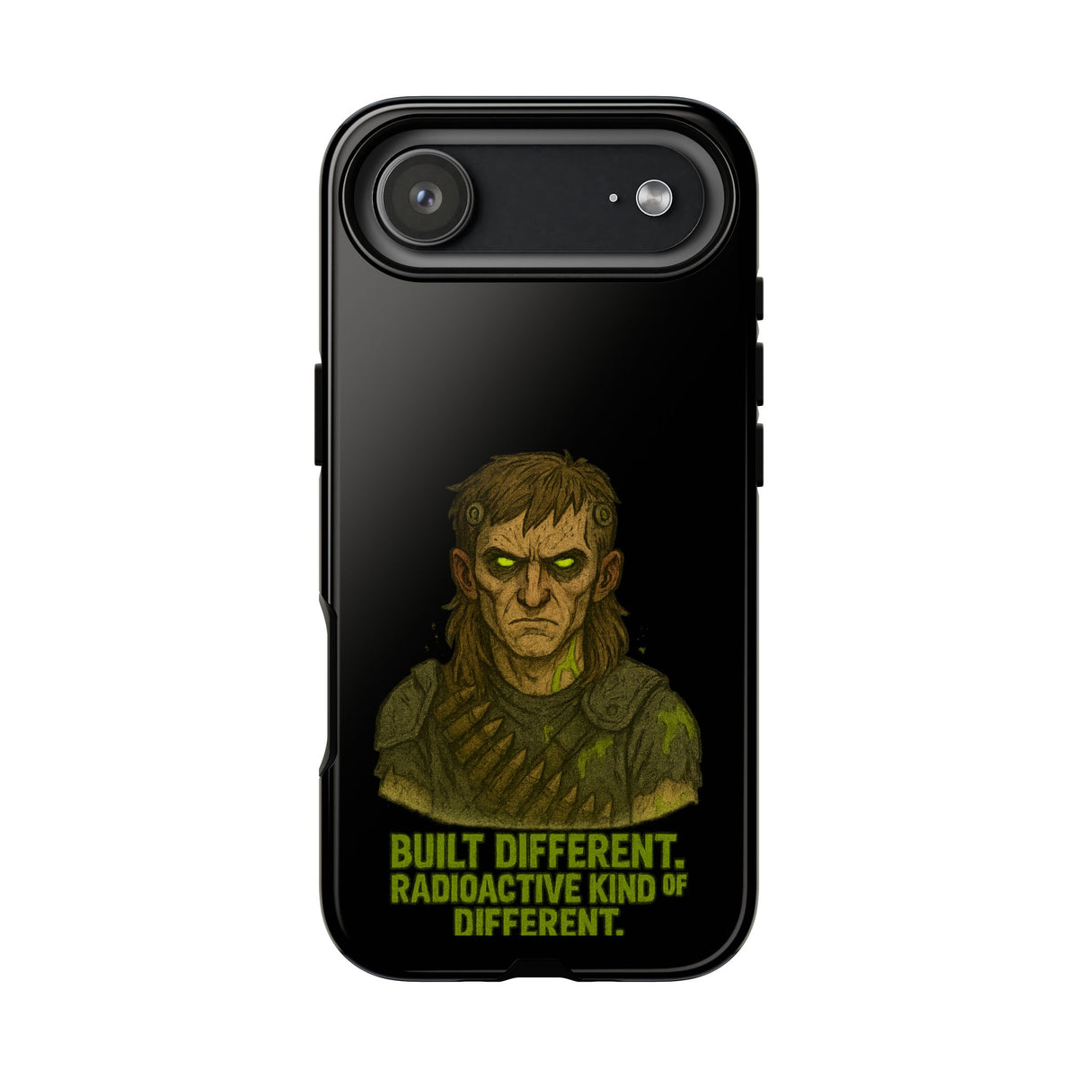 Phone Case — "Built Different, Radioactive Kind of Different" Mutant Design