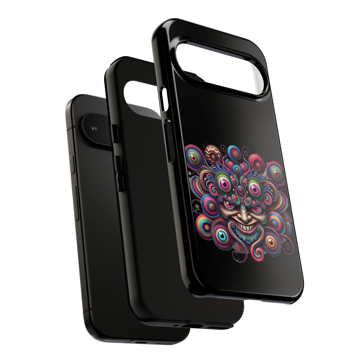 Psychedelic Smiling Eye Cluster Phone Case