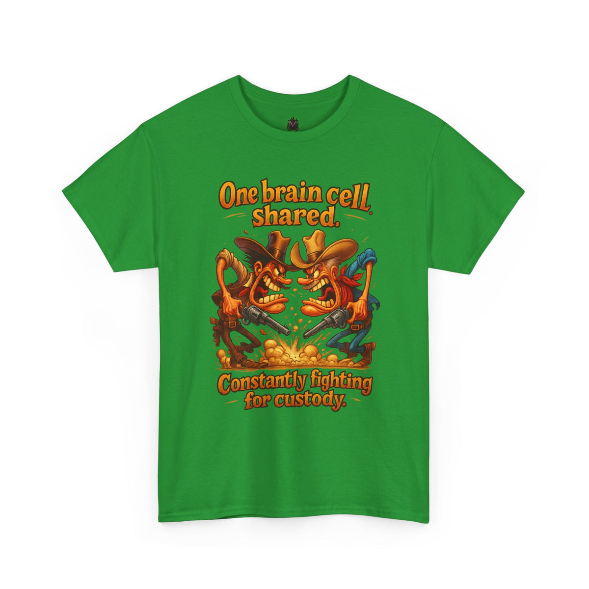 One Brain Cell Shared T-Shirt | Cartoon Dinosaurs Arguing