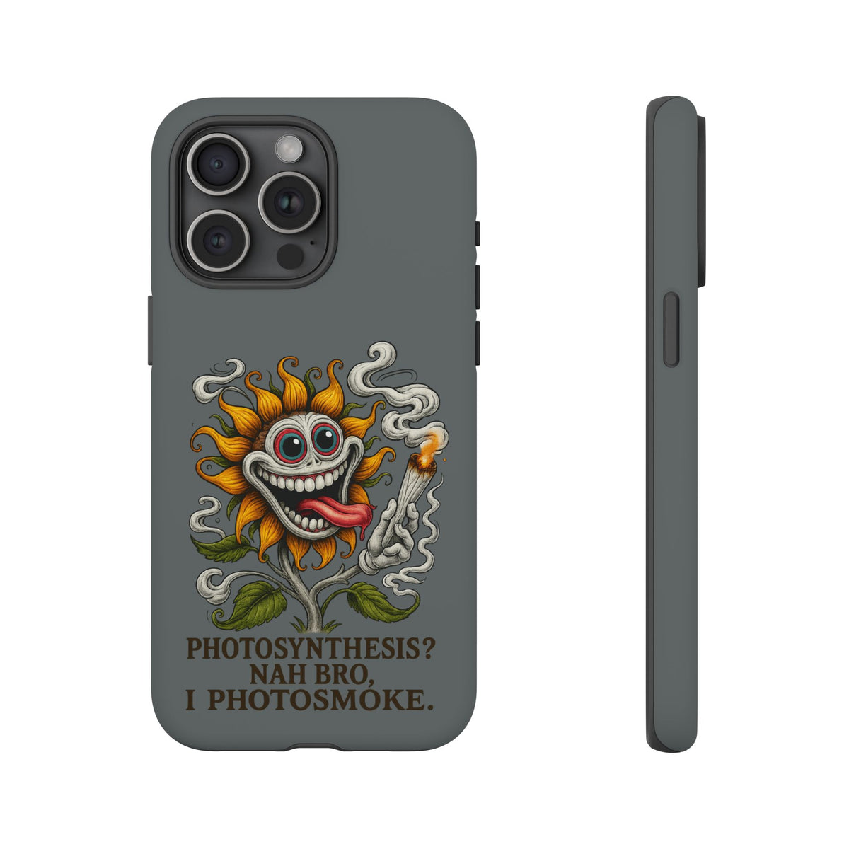 Photosmoke Sunflower Phone Case — Funny Stoner Botanical iPhone Cover