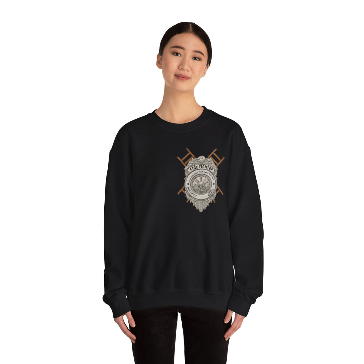 Courage Under Fire Strength in the Smoke Crewneck Sweatshirt