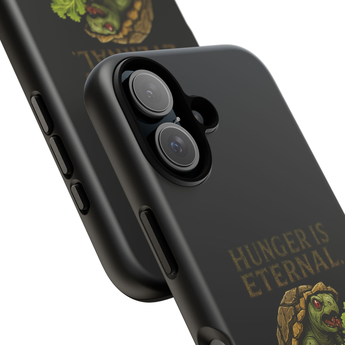 Phone Case — "Hunger Is Eternal, Your Fingers Are Optional" Turtle Monster Design