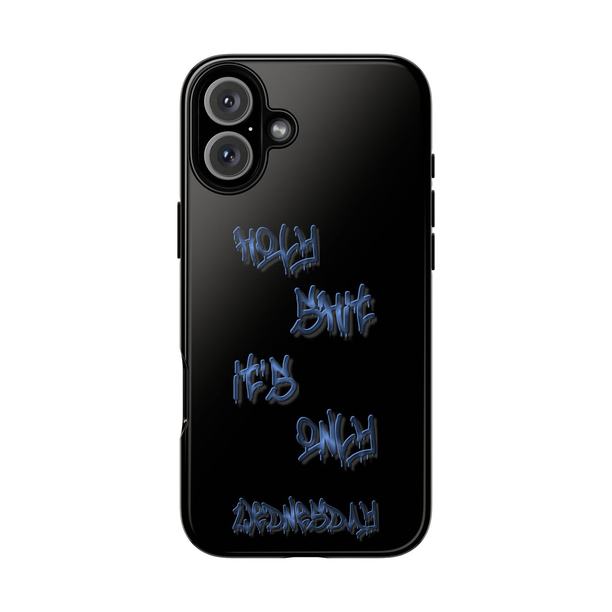 Phone Case — Blue Neon Graffiti "Tough Cases" Protective Cover
