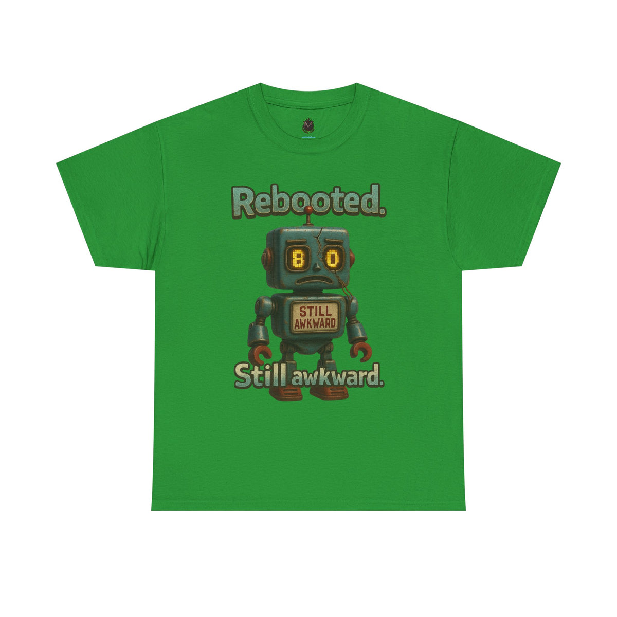Rebooted Still Awkward Robot T-Shirt | Cute Robot Tee