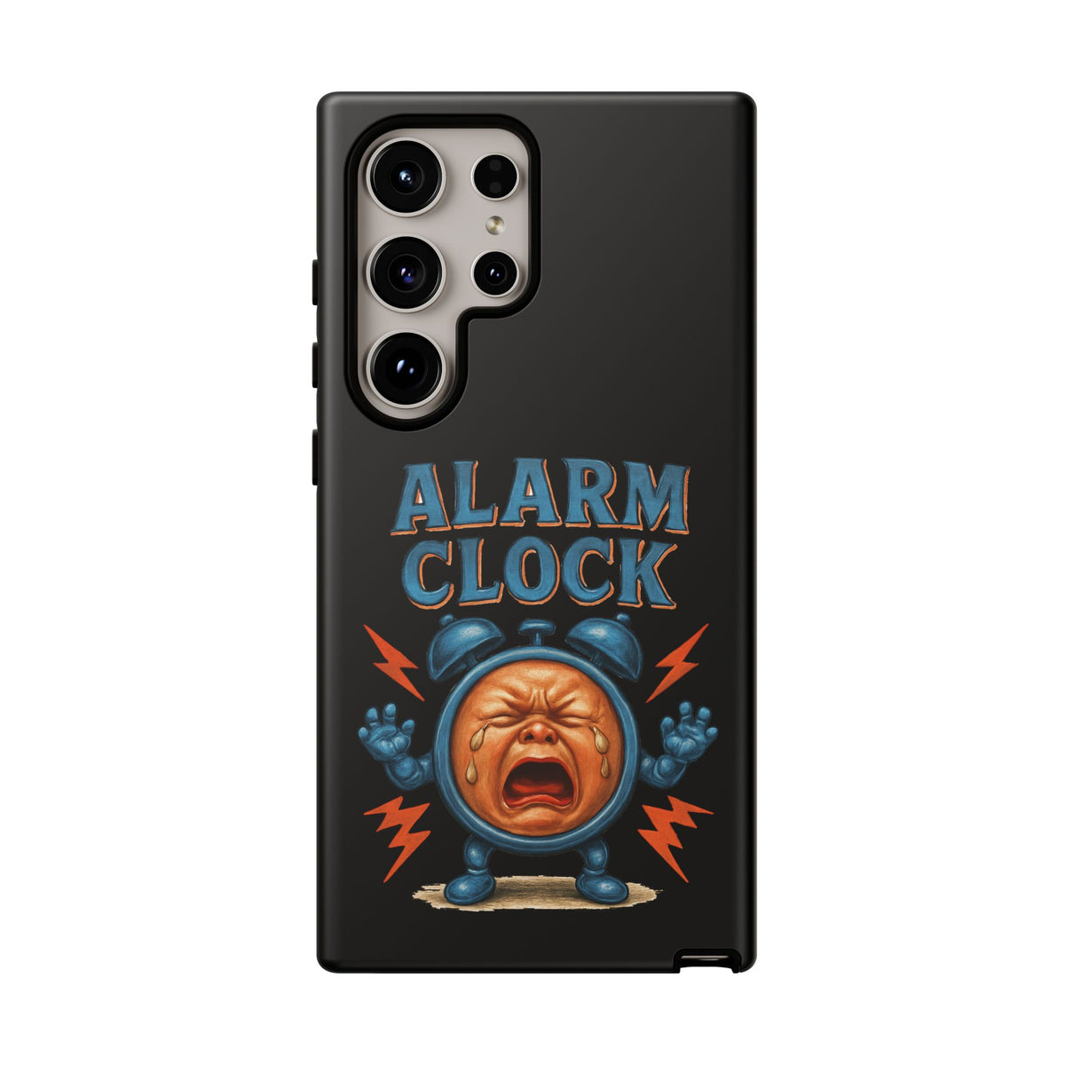 Phone Case — "Alarm Clock" Retro Screaming Clock Protective Cover