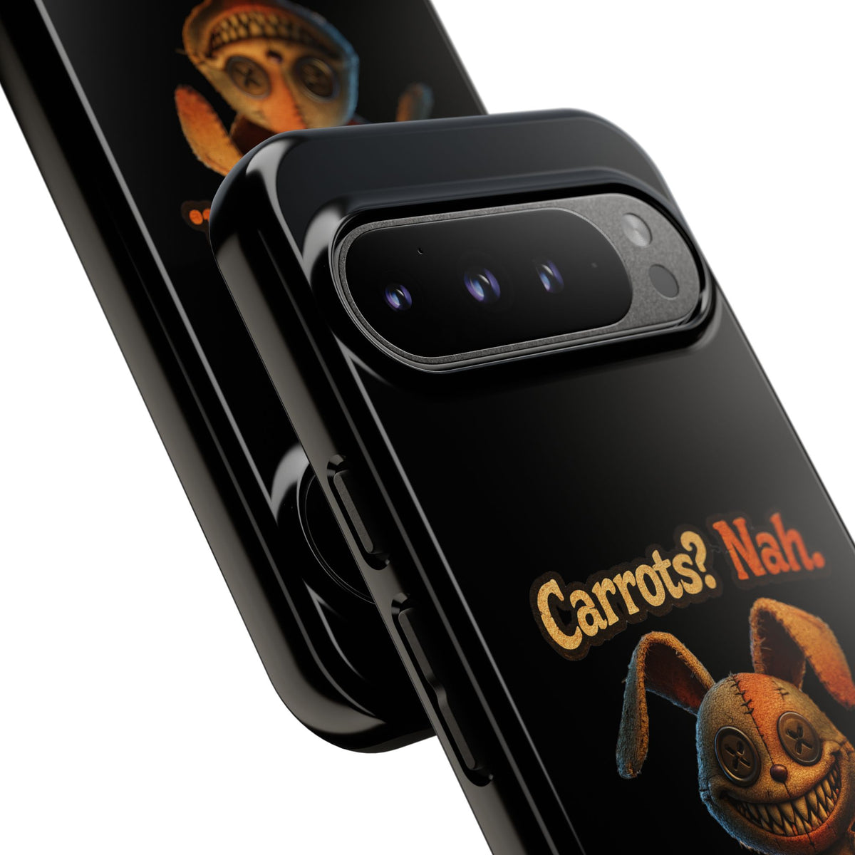 Phone Case — Creepy Bunny "Carrots? Nah. I crave screams." Halloween Horror Design