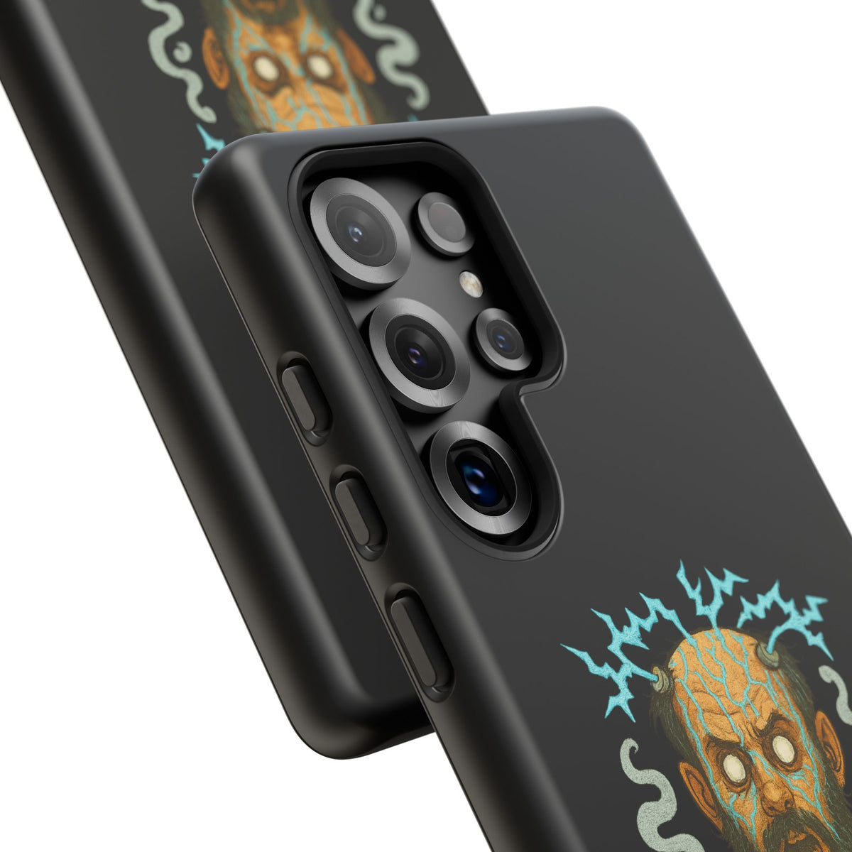 Phone Case — “I’m Not Charged Up… I’m Barely Contained” Electric Horror Design