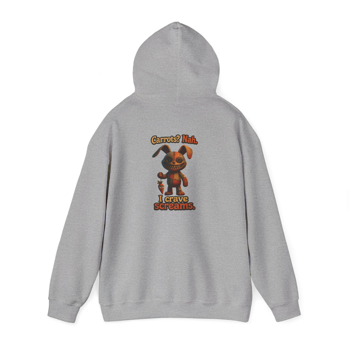 Voodoo Bunny "I Crave Screams" Horror Hoodie