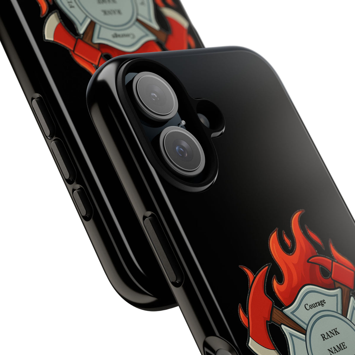 Firefighter Maltese Cross Phone Case — Custom Rank/Name/District Design