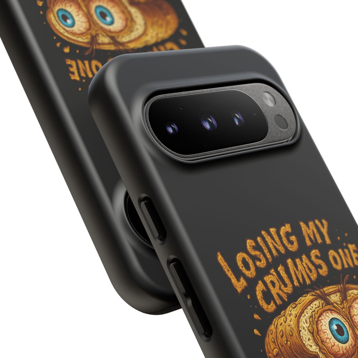 Phone Case — "Losing My Crumbs One Thought at a Time" Funny Retro Bread Illustration