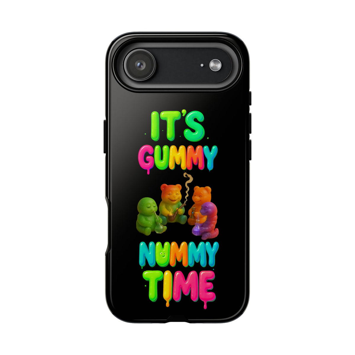 It's Gummy Nummy Time Phone Case — Colorful Gummy Bears Protective Case