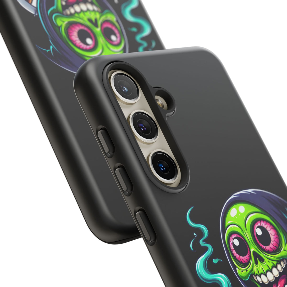Grinning Stoner Grim Reaper Phone Case – Cannabis Skull iPhone Cover