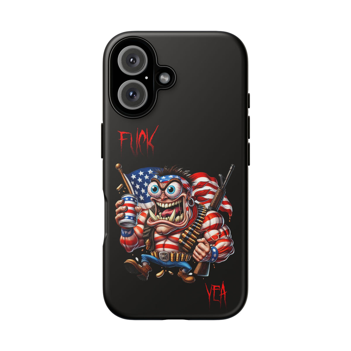 Patriotic Madman Phone Case — 'Funk Yea' USA Flag Tough Case