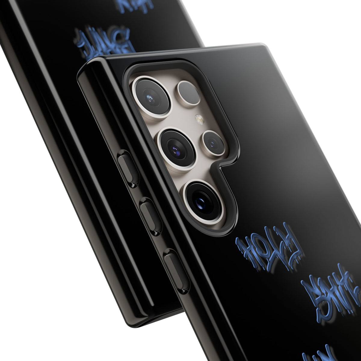 Phone Case — Blue Neon Graffiti "Tough Cases" Protective Cover