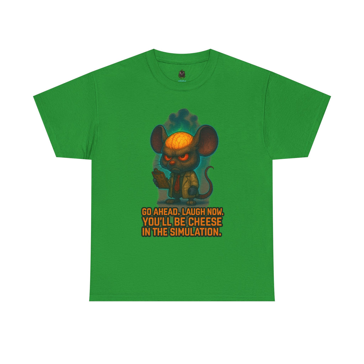 Evil Mouse Illustration Tee | "You'll Be Cheese in the Simulation"