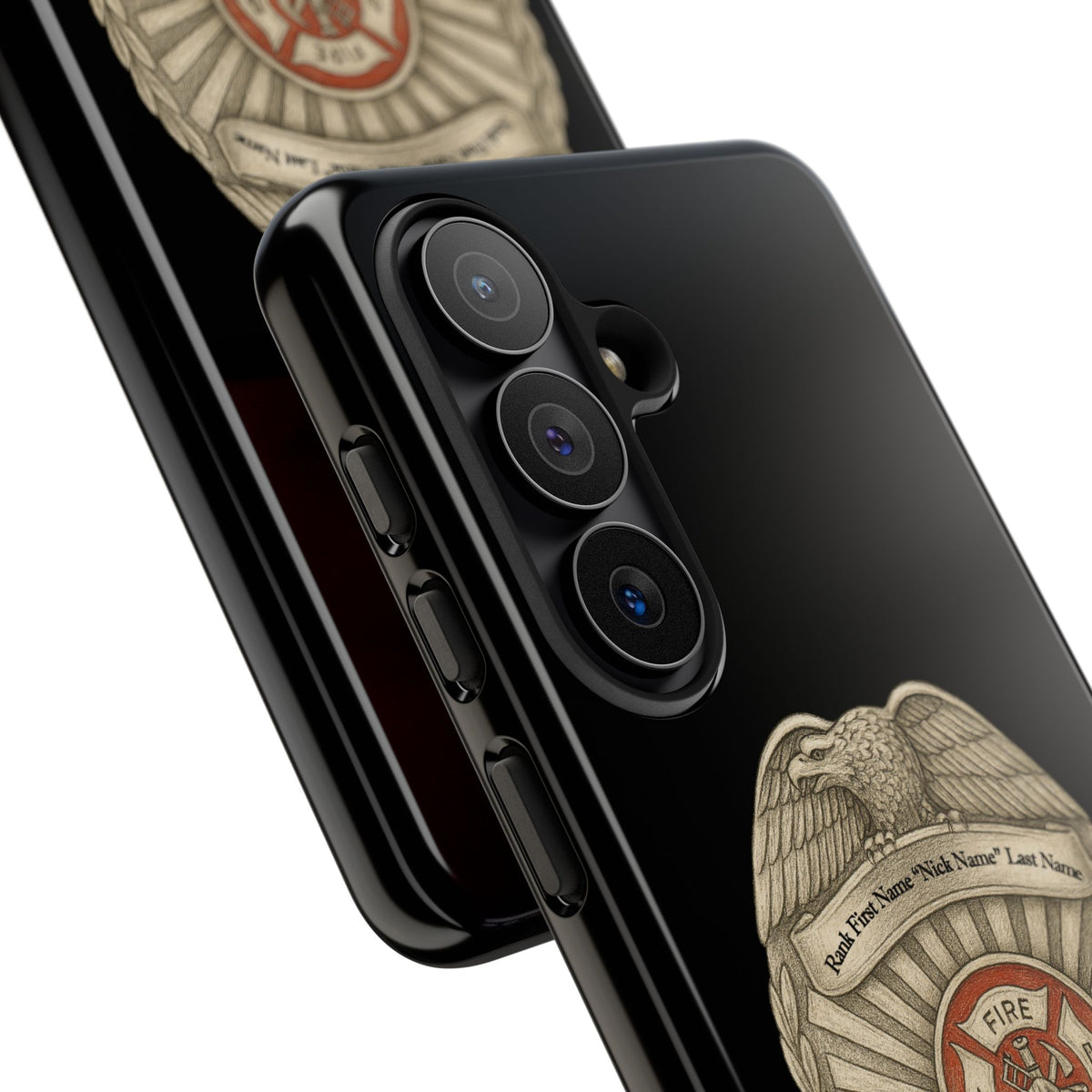 Firefighter Badge Phone Case – Personalized Dept. Emblem Tough Case