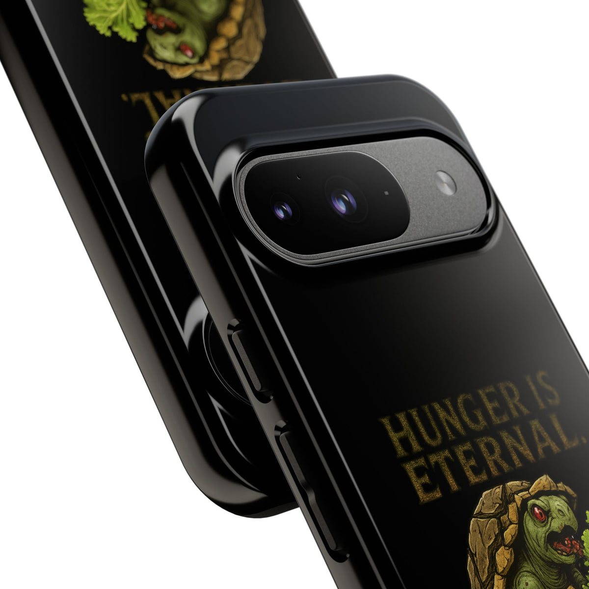Phone Case — "Hunger Is Eternal, Your Fingers Are Optional" Turtle Monster Design