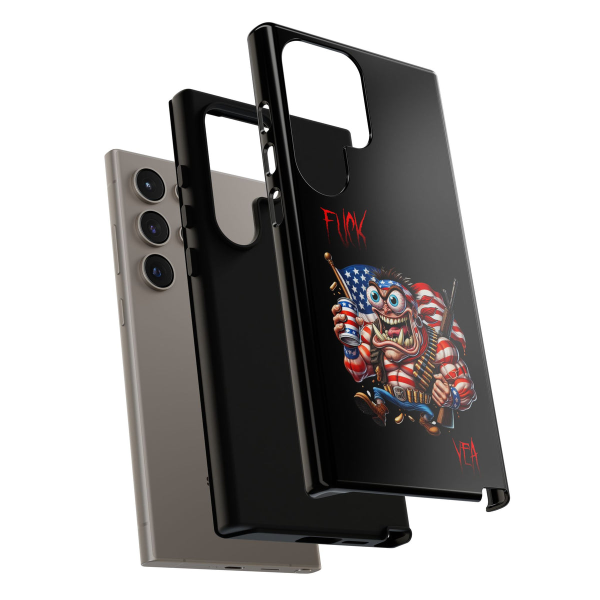 Patriotic Madman Phone Case — 'Funk Yea' USA Flag Tough Case
