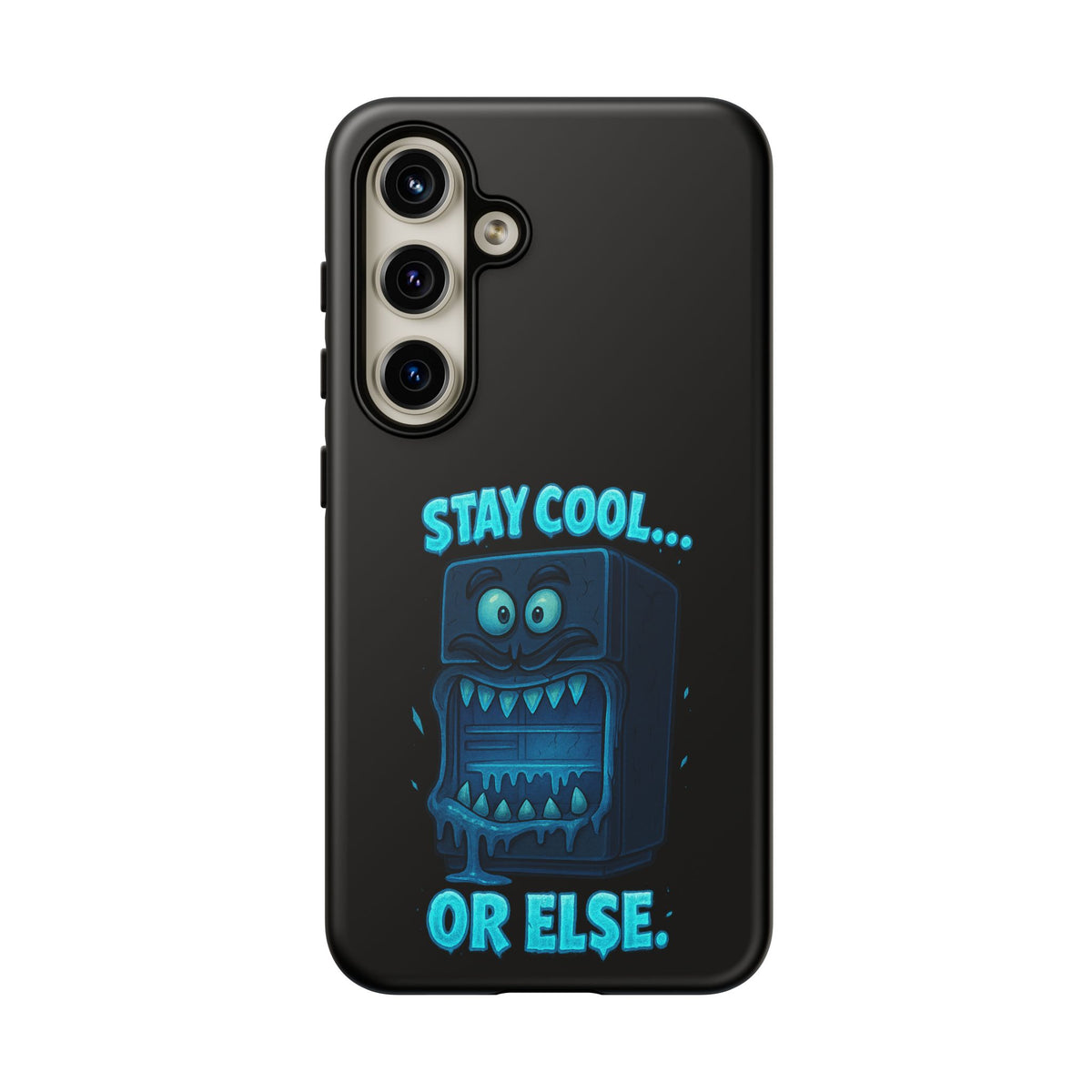 Stay Cool... Or Else. Phone Case — Neon Monster Protective iPhone Cover