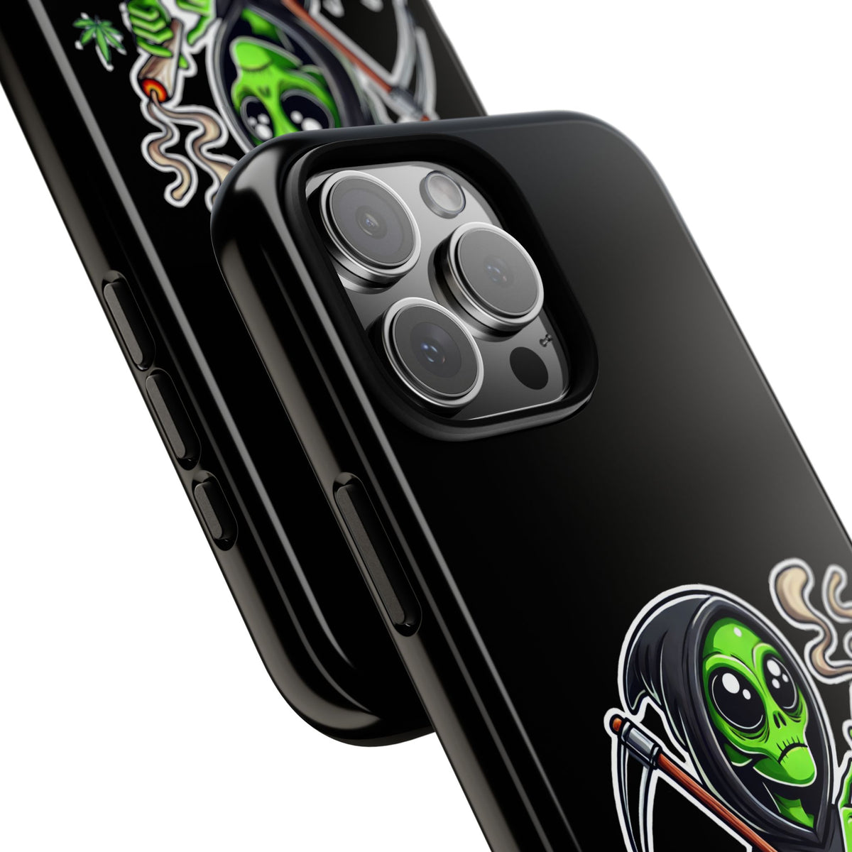 Reaper Alien Phone Case – Cute Grim Reaper Smoking Weed iPhone Case