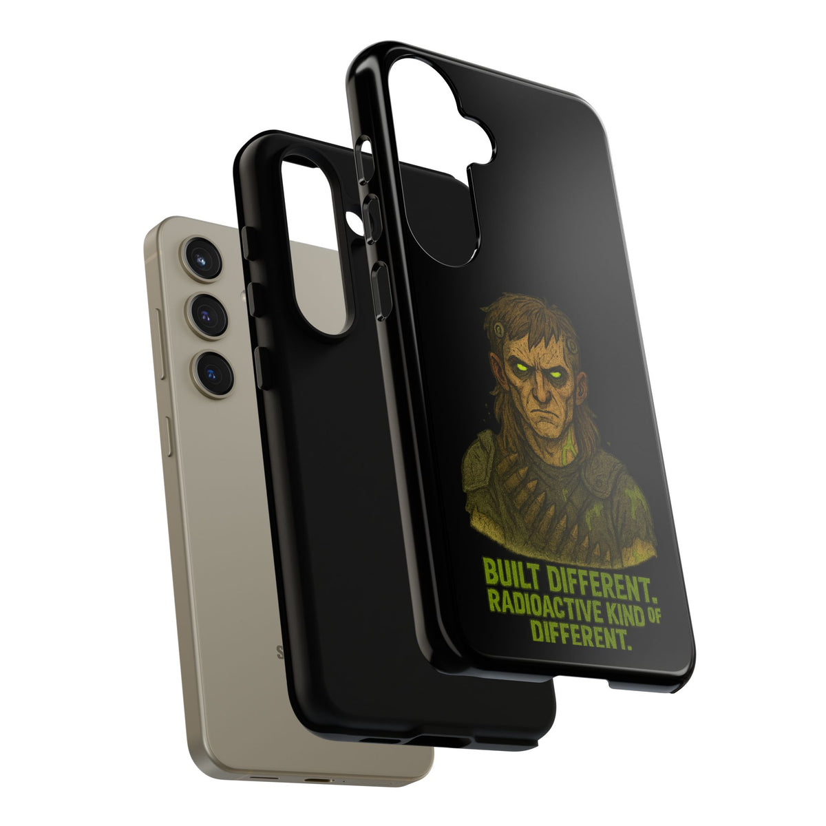 Phone Case — "Built Different, Radioactive Kind of Different" Mutant Design