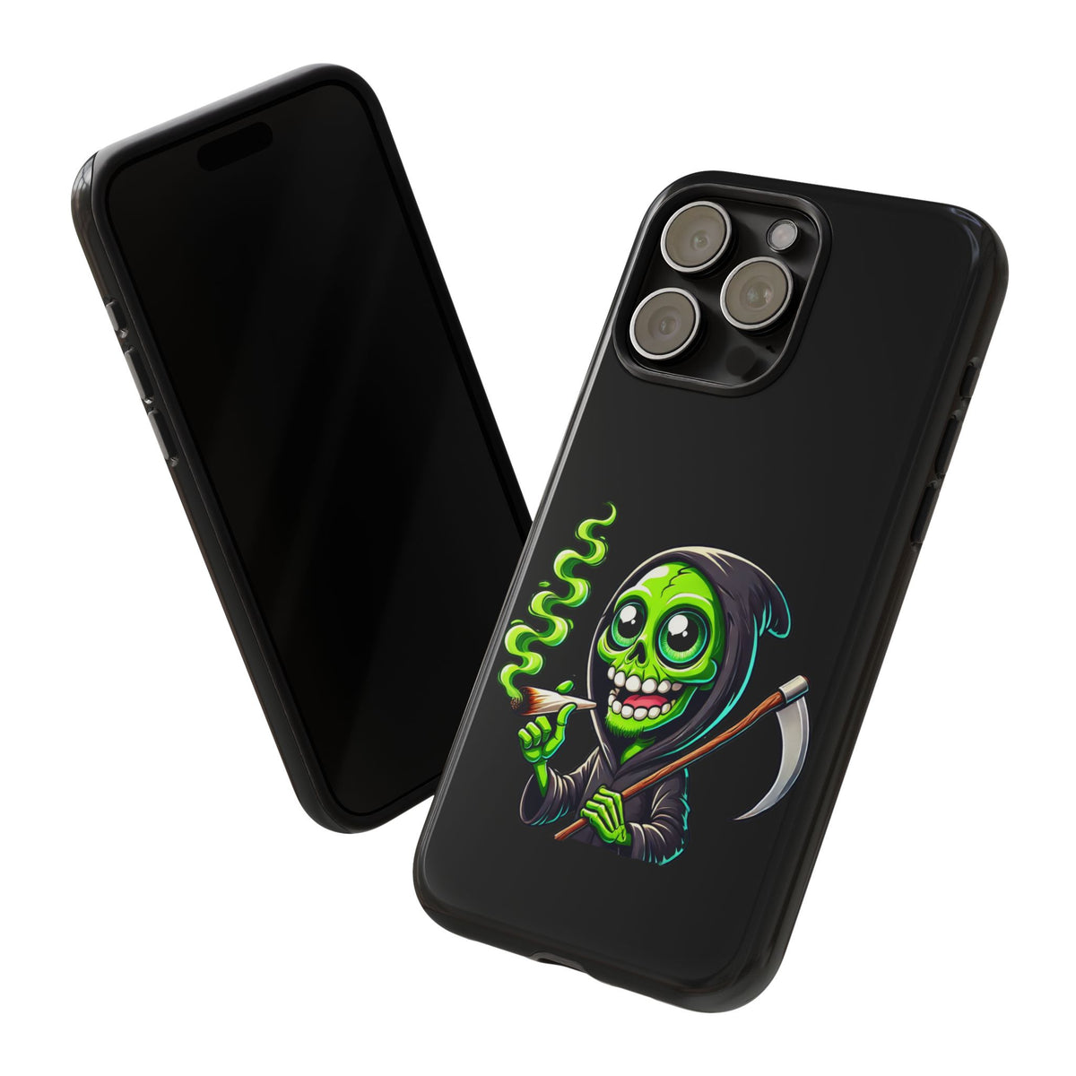 Grinning Green Reaper Phone Case