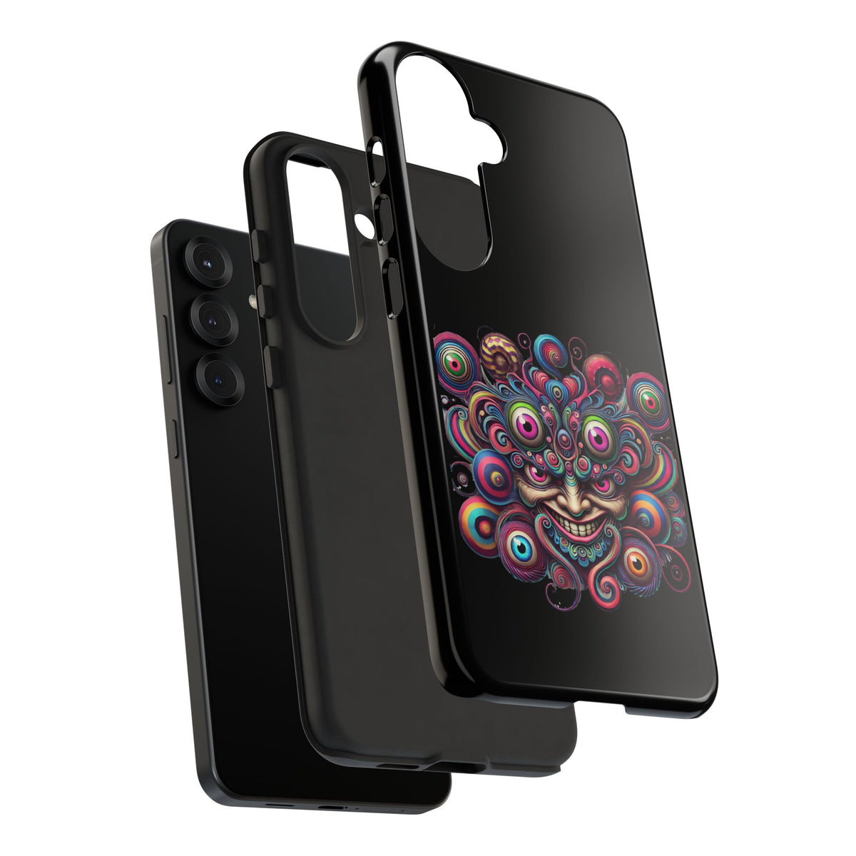 Psychedelic Smiling Eye Cluster Phone Case