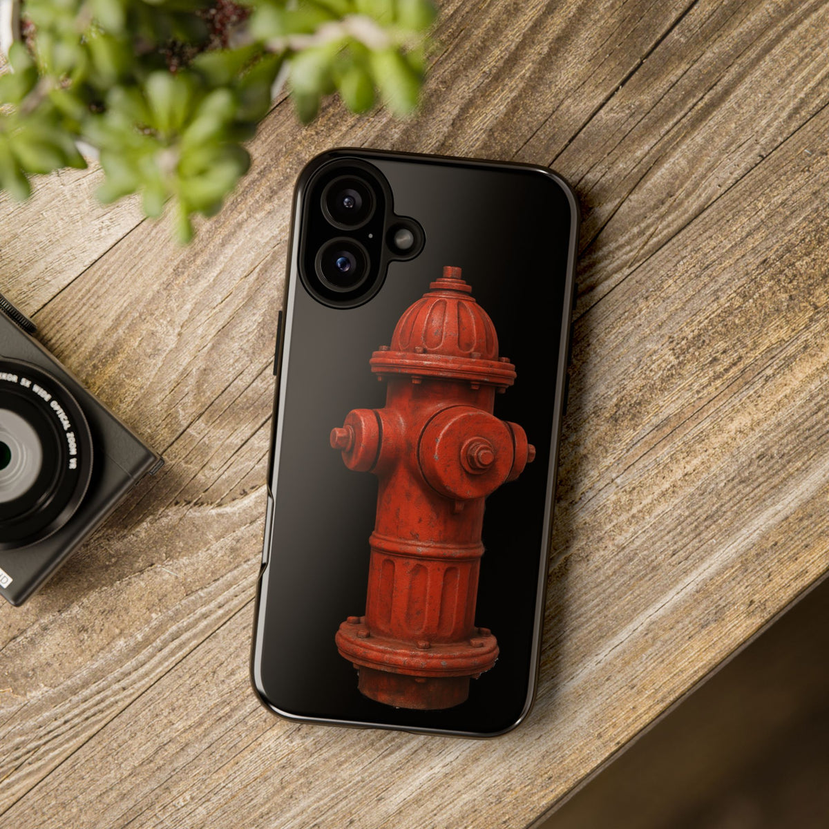 Red Fire Hydrant Phone Case — Tough Protective iPhone Cover