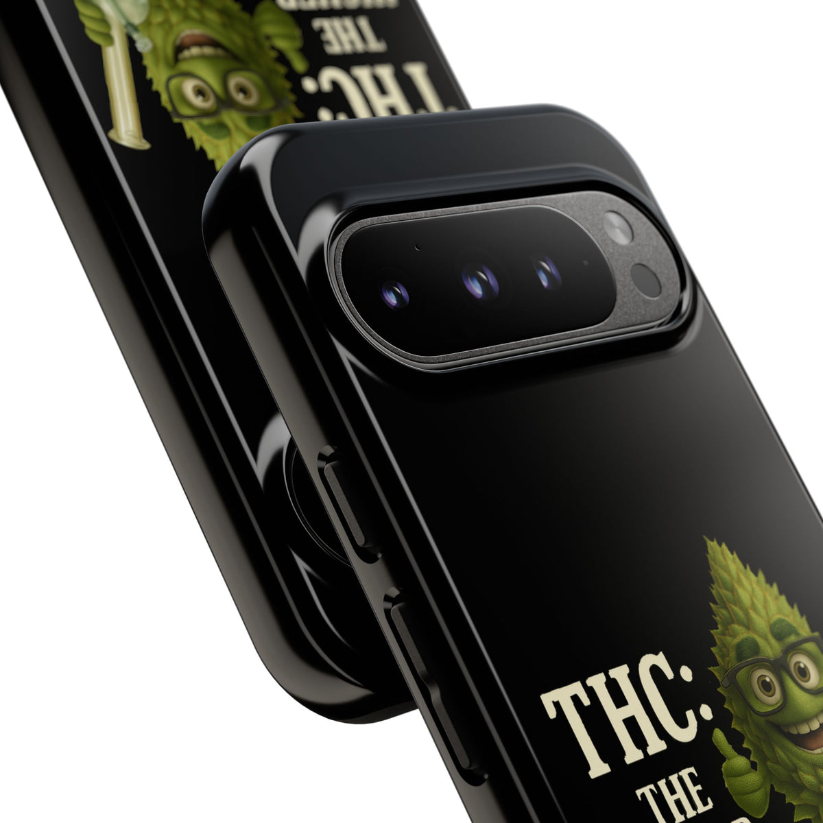 THC The Higher Curriculum Phone Case – Funny Cannabis Nug Cartoon iPhone Case