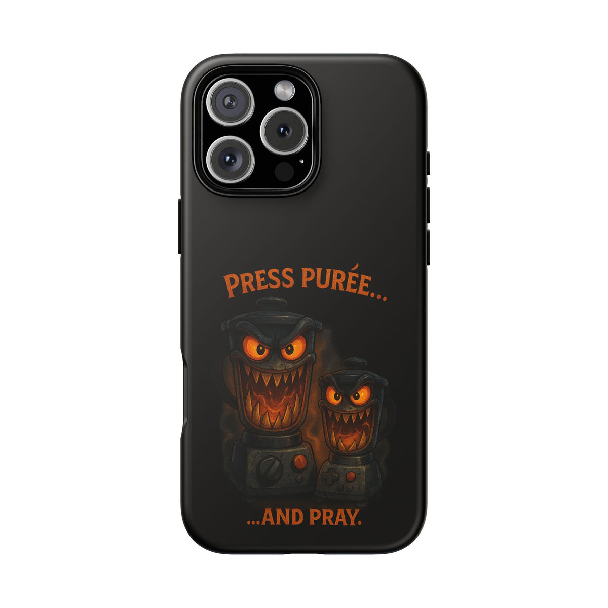 Phone Case - 'Press Purée...and Pray' Halloween Horror Protective Cover