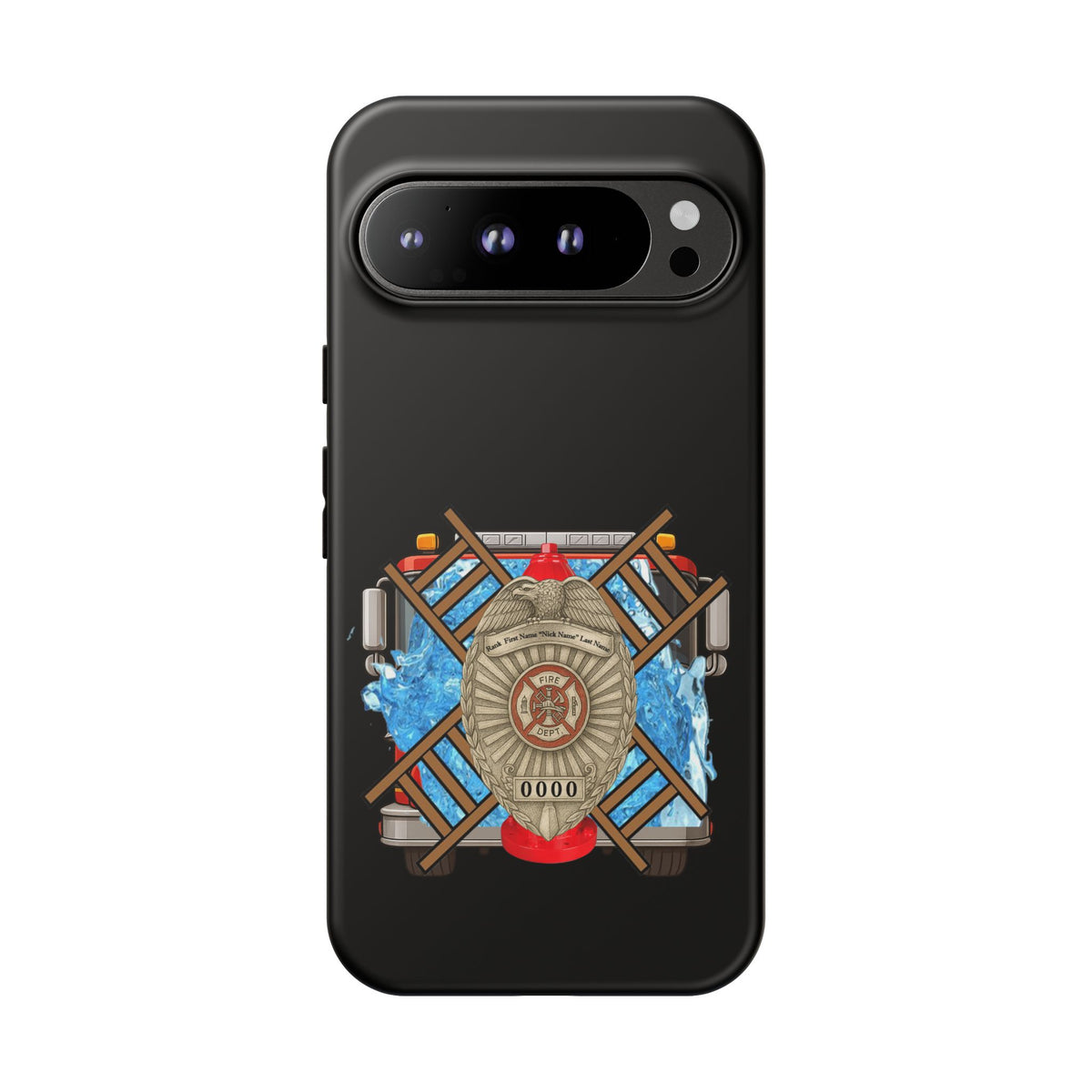 Firefighter Badge Phone Case – Maltese Cross Rescue Design