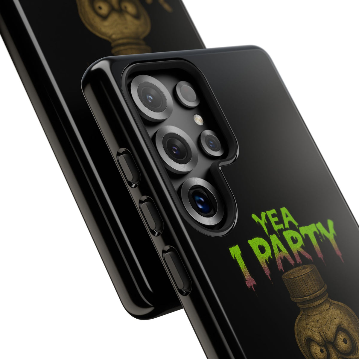 Phone Case — 'Yea I Party' Creepy Baby Bottle Graphic