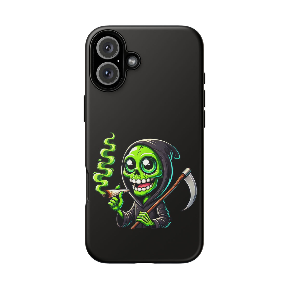 Grinning Green Reaper Phone Case