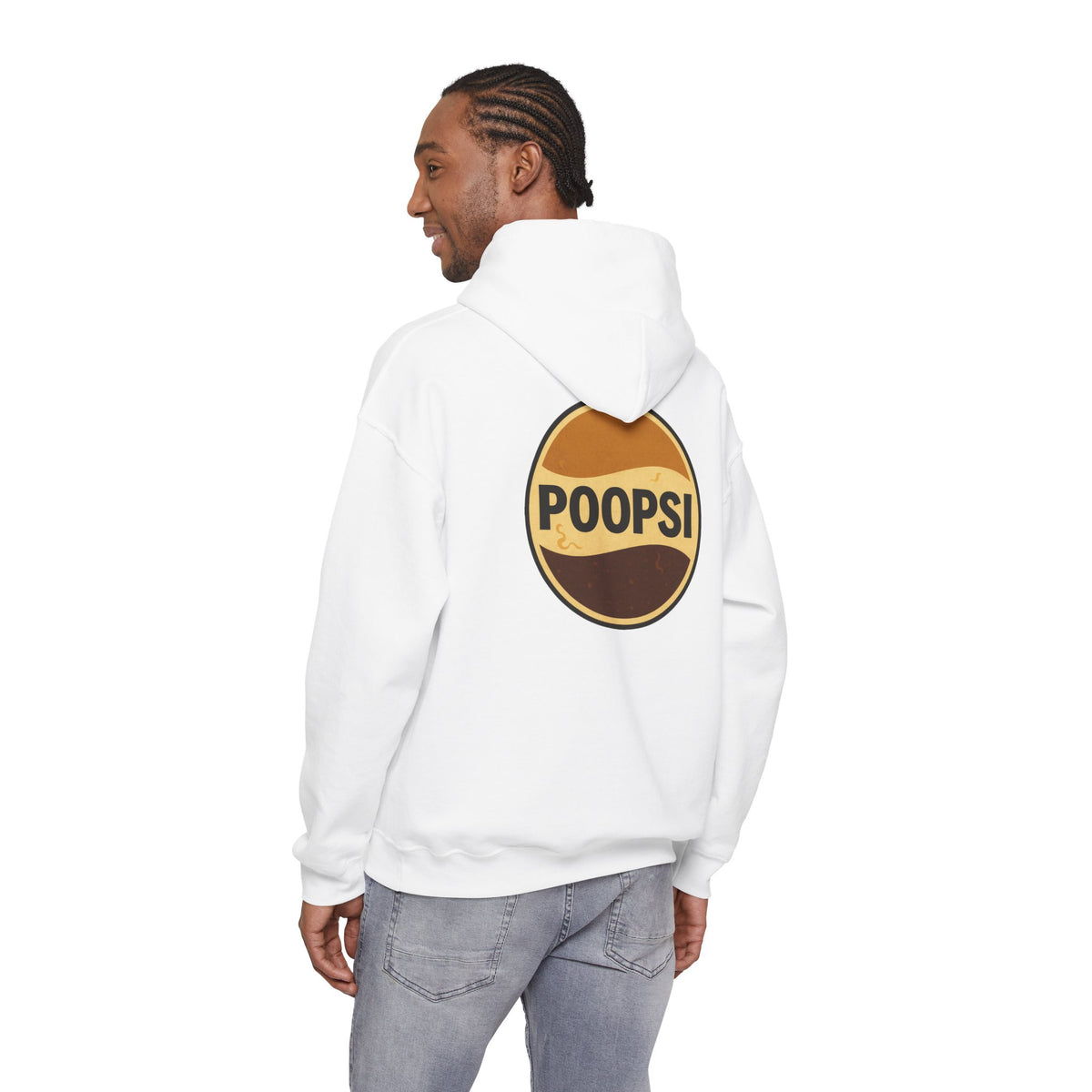 Poopsi Logo Hoodie — Funny Retro Soda Parody Sweatshirt