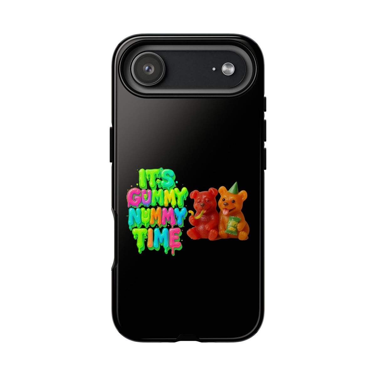 Phone Case — "It's Gummy Nummy Time" Colorful Gummy Bear Protective Case