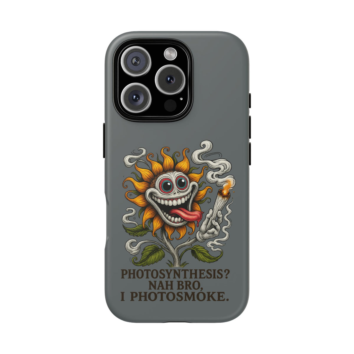 Photosmoke Sunflower Phone Case — Funny Stoner Botanical iPhone Cover