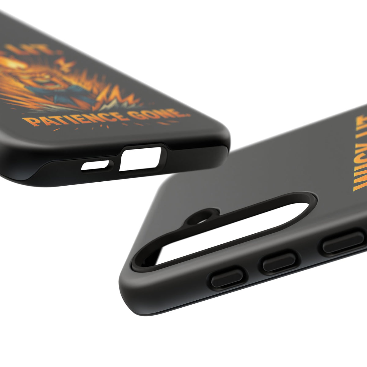 Phone Case — "Wick Lit. Patience Gone." Funny Angry Candle Protective Case