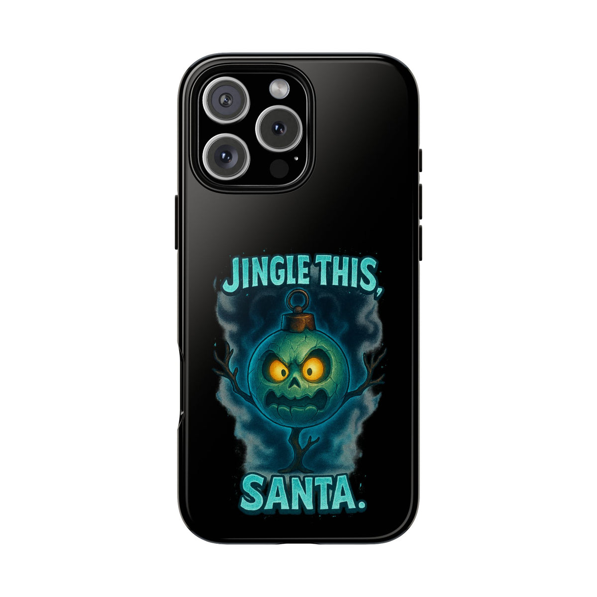 Phone Case - 'Jingle This, Santa' Spooky Holiday Protective Case