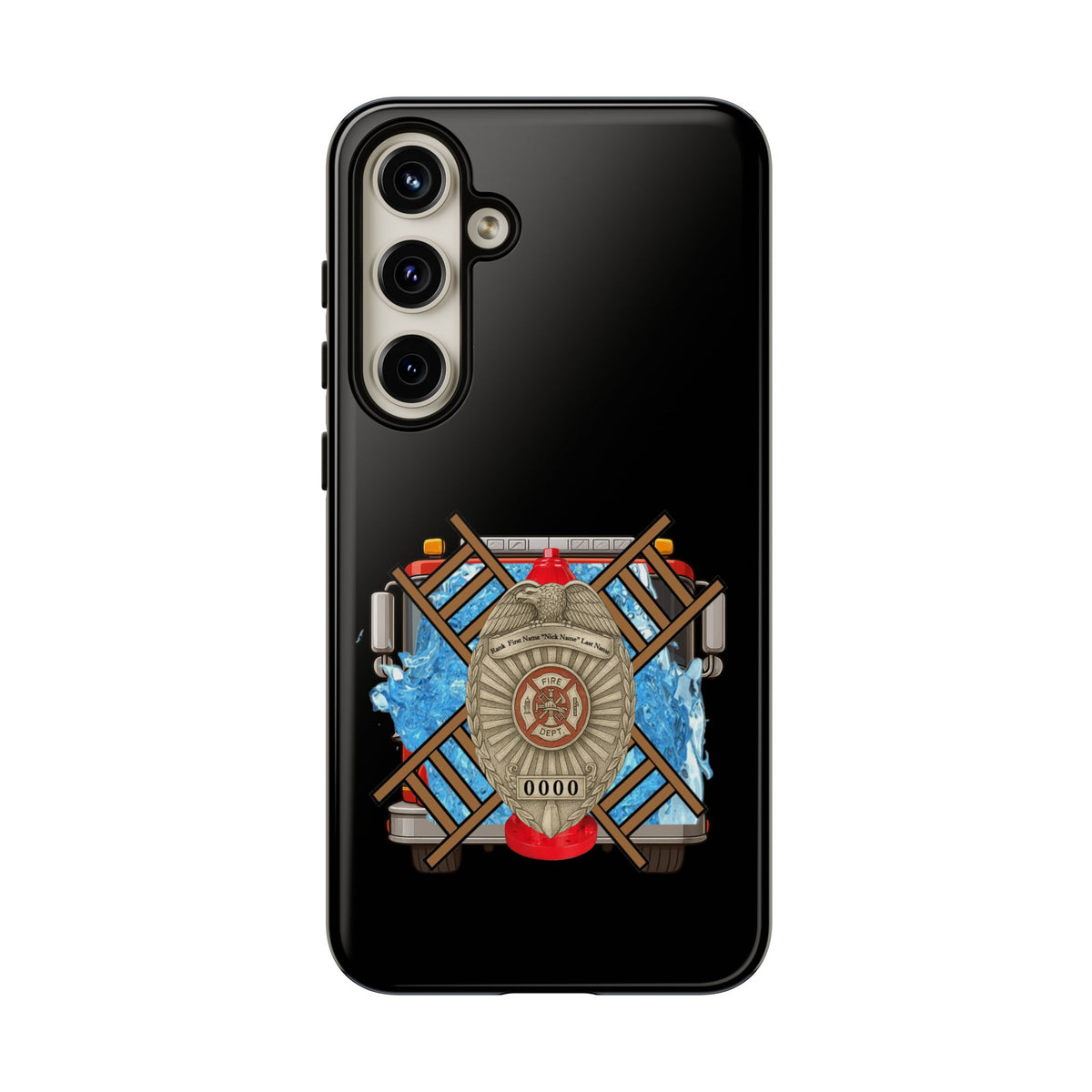 Firefighter Badge Phone Case – Maltese Cross Rescue Design