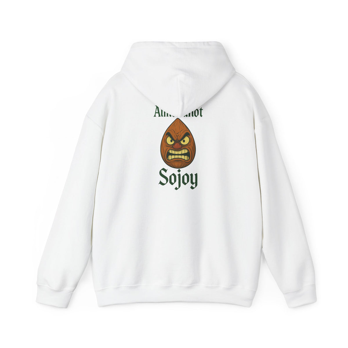 Angry Almond Hoodie - Tropical Humor Graphic Sweatshirt