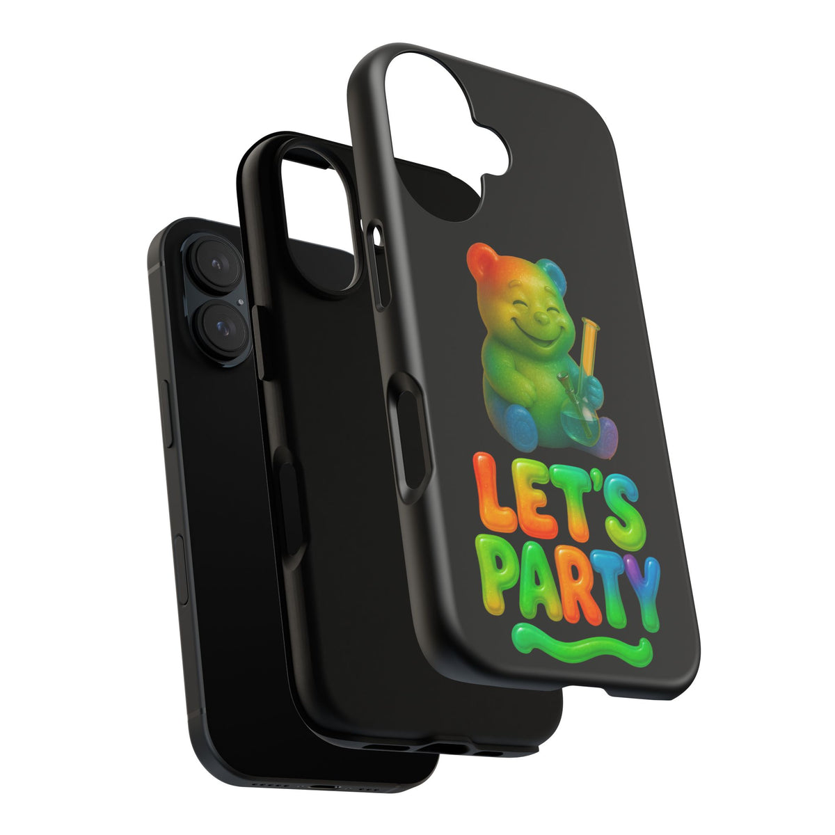 Let's Party Rainbow Bear Phone Case