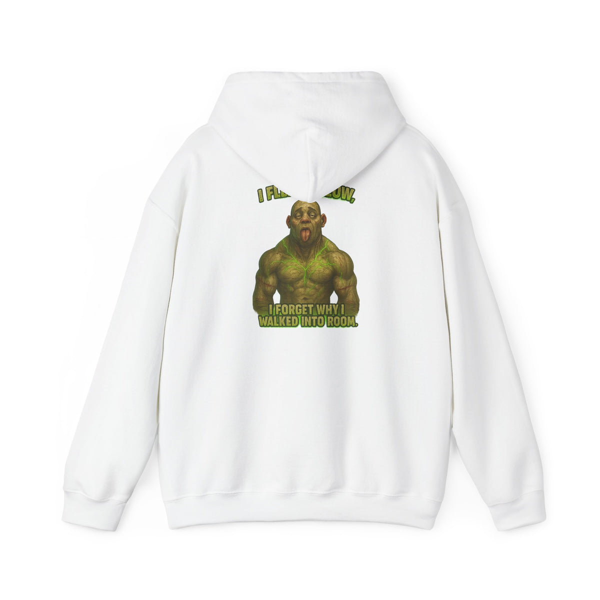 Hulk Gym Hoodie — I Flex Funny Muscle Meme Hoodie
