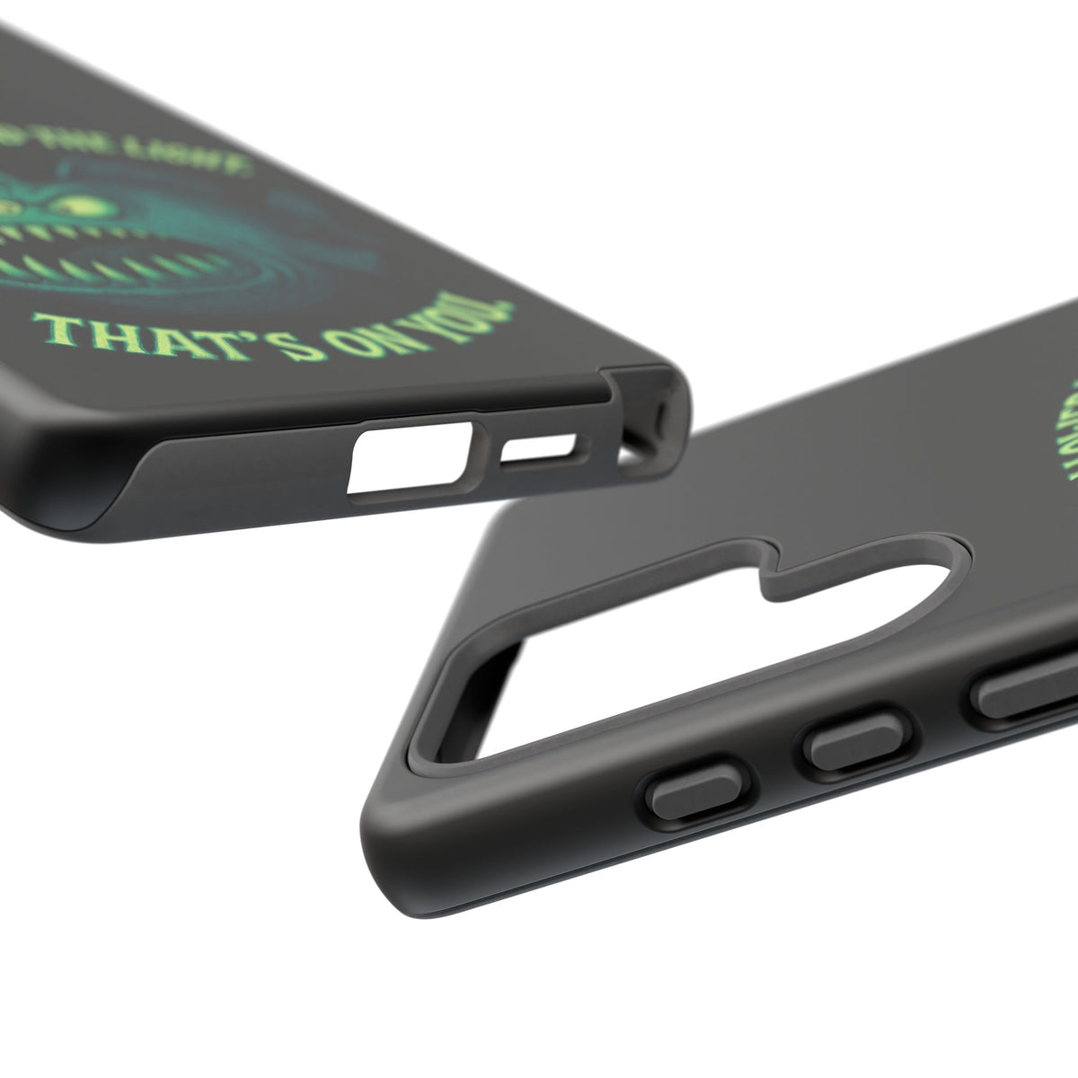 Anglerfish Phone Case – “You Followed The Light, That’s On You” Glow Horror Protective Case