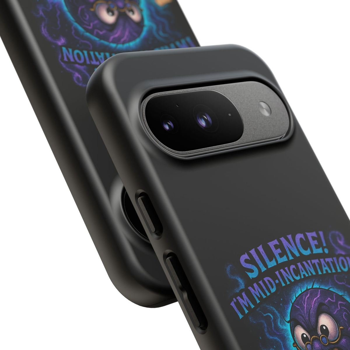 Phone Case — "Silence! I'm Mid-Incantation" Cute Angry Spider Magic Design