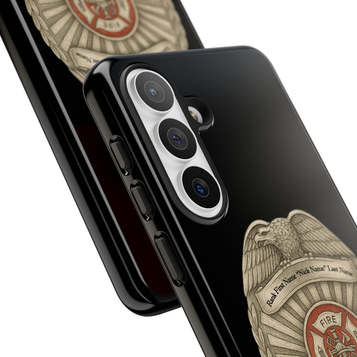 Firefighter Badge Phone Case – Personalized Dept. Emblem Tough Case